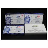 Lot of 4 U.S. Mint Proof Sets
