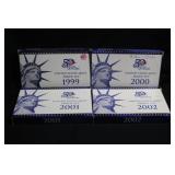 Lot of 4 U.S. Mint Proof Sets