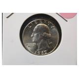 1962 Uncirculated Washington Silver Quarter