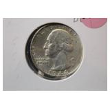 1944 Uncirculated Washington Silver Quarter
