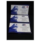 Lot of 3 U.S. Mint State Quarter Proof Sets