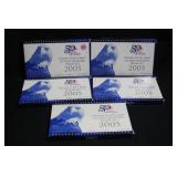 Lot of 5 2005 State Quarter Proof Sets