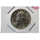 1964-D Uncirculated Washington Silver Quarter