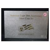 American Eagle 20th Anniversary Silver Coin Set
