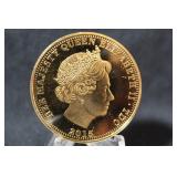 1oz Gold Plated Medal