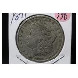 1891 Morgan Silver Dollar