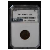1945-D Certified Lincoln Wheat Cent