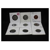 Lot of 9 Mixed Date Nickels