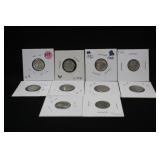 Lot of 10 Silver Mixed Date Dimes