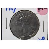 1919 Walking Liberty Silver Half Dollar