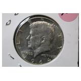 1964 Uncirculated Silver Kennedy Half Dollar