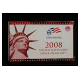 2008 U.S. Mint Silver Proof Set