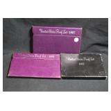 Lot of 3 U.S. Mint Proof Sets