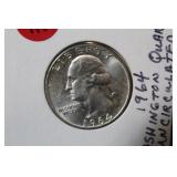 1964 Uncirculated Silver Washington Quarter