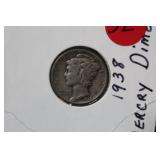 1938 Mercury Silver Dime
