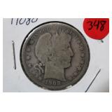 1908-O Barber Silver Half Dollar