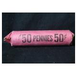 Roll of 50 Wheat Cents