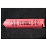 Roll of 50 Wheat Cents