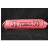 Roll of 50 Wheat Cents