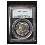 1963 MS64 Franklin Silver Half Dollar