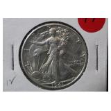 1941-D Gem BU Walking Liberty Silver Half