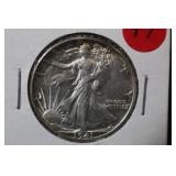 1941 Gem BU Walking Liberty Silver Half