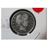 1892 Barber Silver Quarter