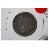 1856 Seated Liberty Silver Quarter