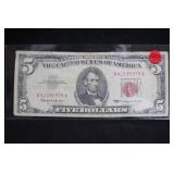 1963 $5 Red Seal Bank Note