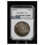 1881-S Certified Morgan Silver Dollar