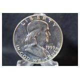 1959 Franklin Silver Half Dollar
