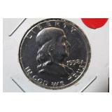 1958-D Proof Franklin Silver Half Dollar