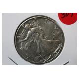 1945-D Walking Liberty Silver Half Dollar