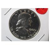 1962 Proof Franklin Silver Half Dollar