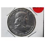 1951-D Franklin Silver Half Dollar