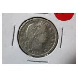 1893 Barber Silver Quarter