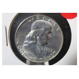 1953-D Franklin Silver Half Dollar
