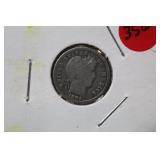 1901 Barber Silver Dime