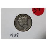 1939 Mercury Silver DIme