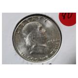 1954-S Franklin Silver Half Dollar