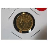 1852 Type 1 $2.5 Pre-33 Gold Liberty Head Coin