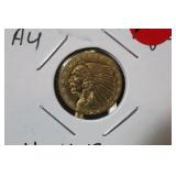 1914 $2.5 Pre-33 Gold Indian Head Coin