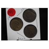 1902,1903,1904 Indian Head Cents