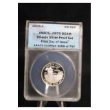 2009-S Certified PR70 Silver Quarter