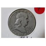 1952 Franklin Silver Half Dollar