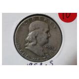 1953-S Franklin Silver Half Dollar