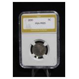 1890 Certified Liberty Head V-Nickel