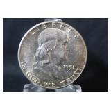 1951 Franklin Silver Half Dollar