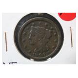 1848 Large Cent Coin