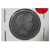 1908 Barber Silver Half Dollar